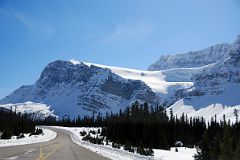 35 BowCrow Peak, Crowfoot Mountain and Glacier From Viewpoint On Icefields Parkway.jpg